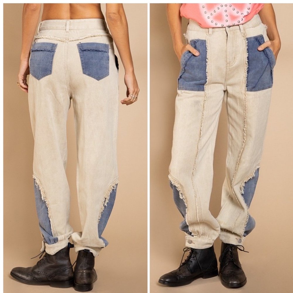 POL Jogger Jean-Patch Pants - Picture 2 of 8